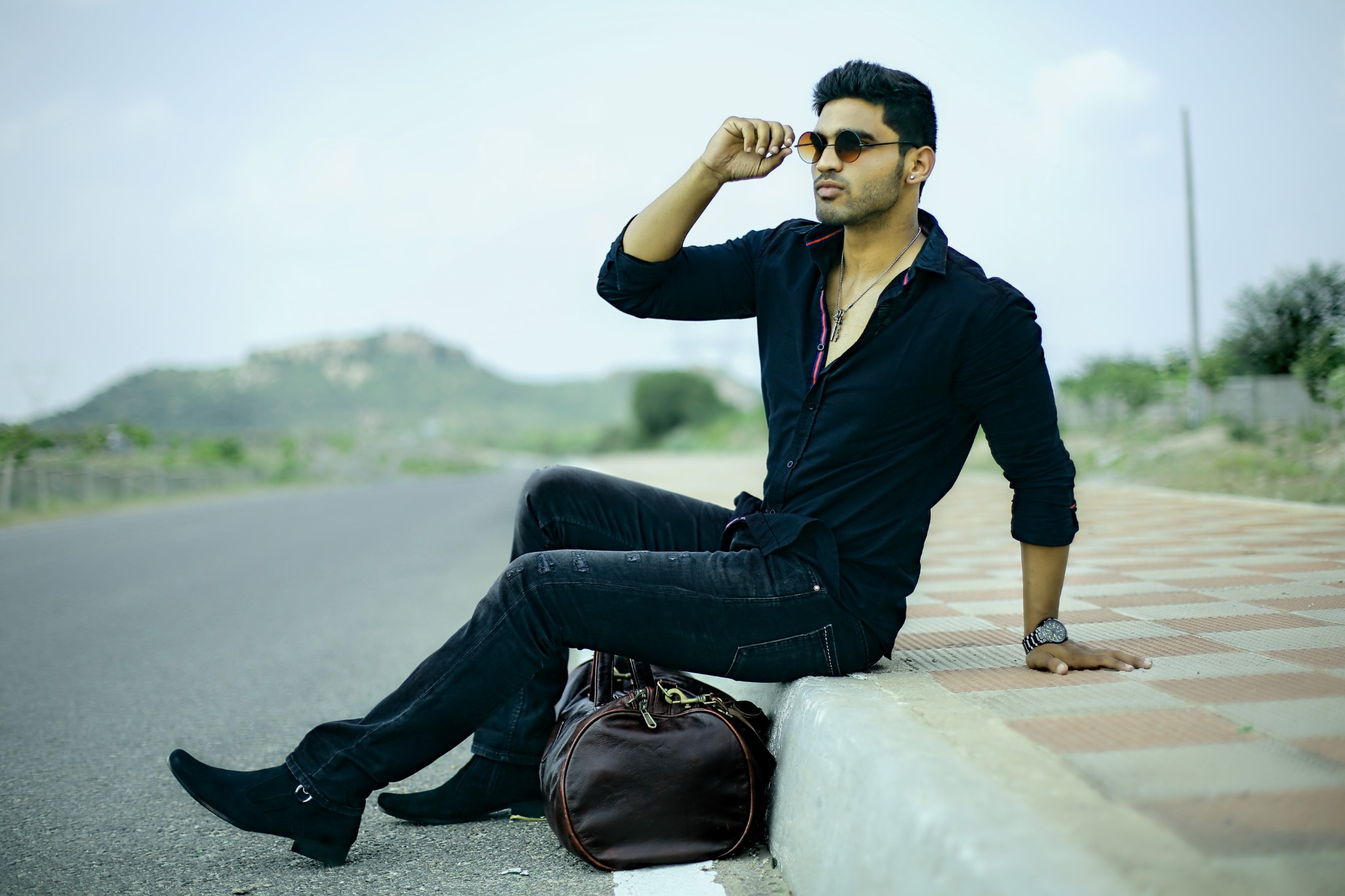 Professional male portfolio photoshoot in Hyderabad