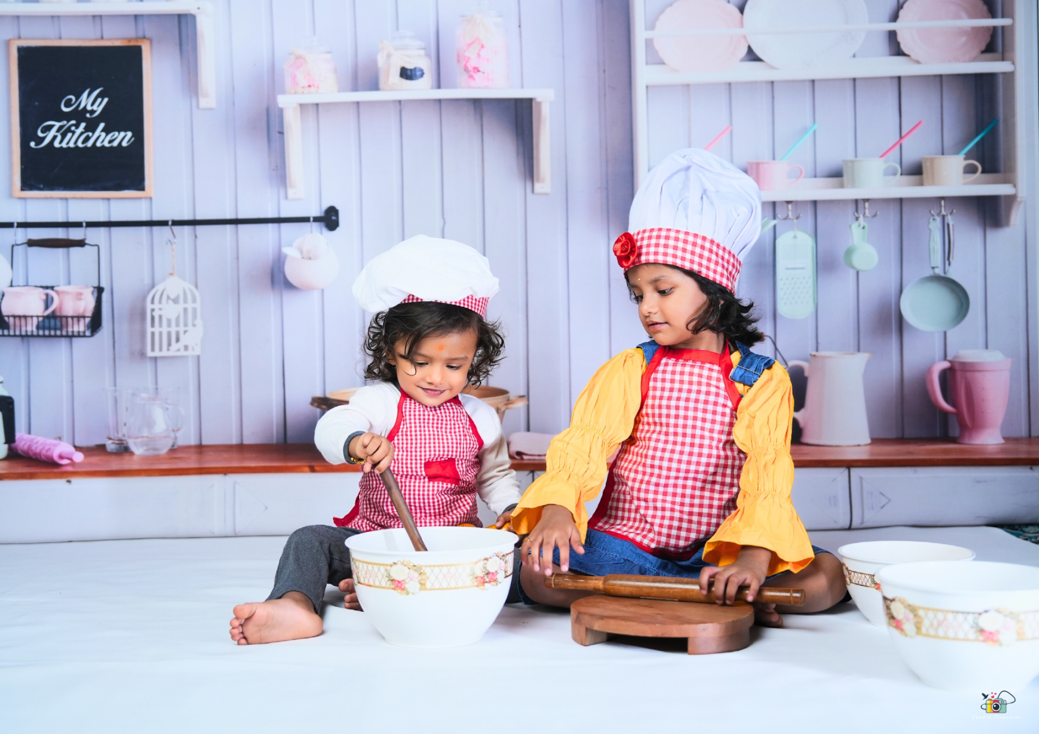 Colourful kids photo shoot by Candid Treasures Photography in Hyderabad