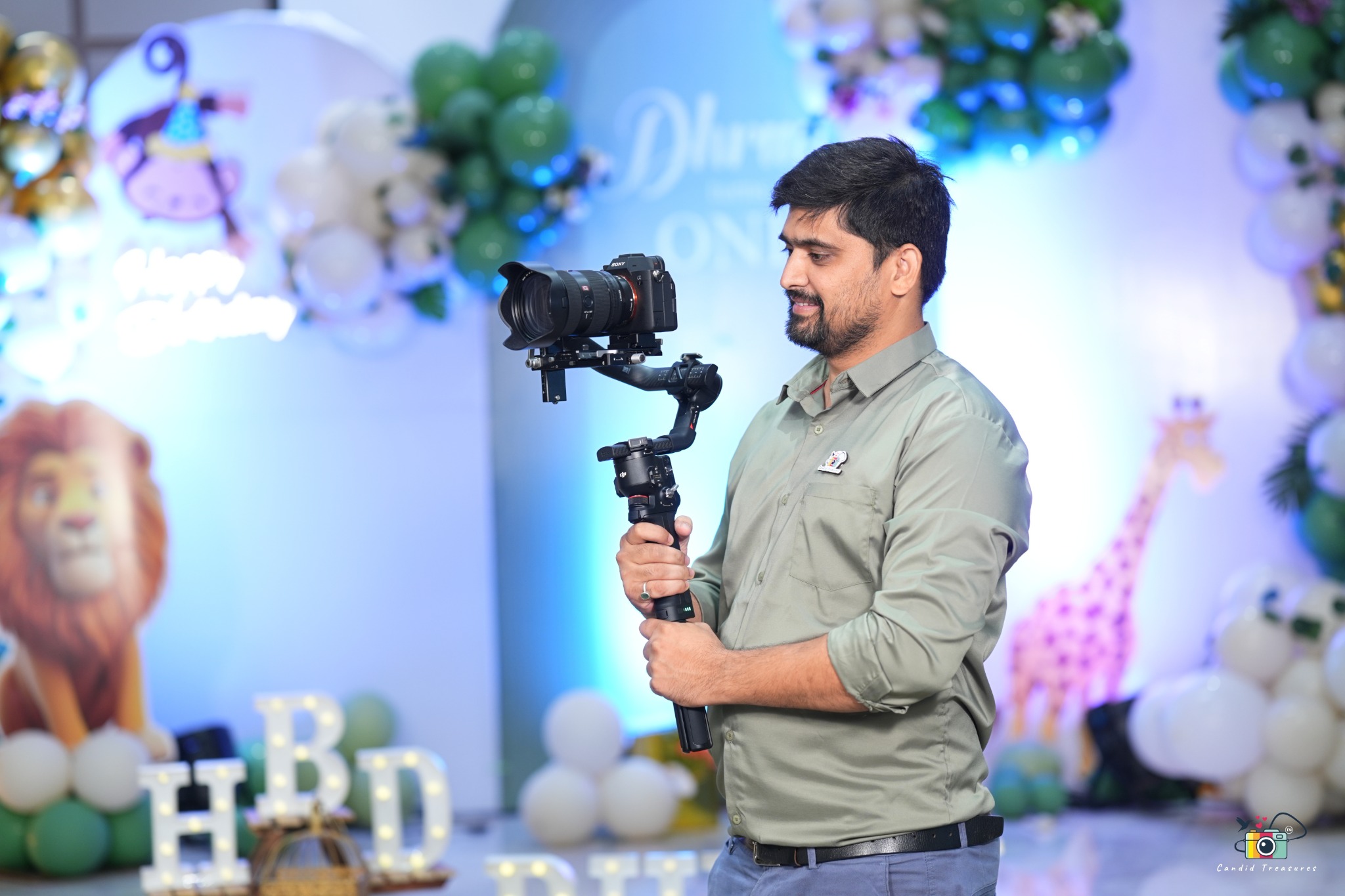 Candid Treasures cinematography team working at an event in Hyderabad